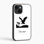 כיסוי בעיצוב אישי עם השם שלך לדגם - Apple iPhone 16 בעיצוב נשר אמריקאי