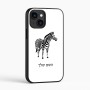 כיסוי בעיצוב אישי עם השם שלך לדגם - Apple iPhone 16 בעיצוב זברה