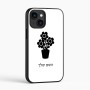 כיסוי בעיצוב אישי עם השם שלך לדגם - Apple iPhone 16 בעיצוב פרח