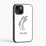 כיסוי בעיצוב אישי עם השם שלך לדגם - Apple iPhone 16 בעיצוב חיטה גלית זהב