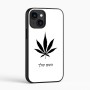 כיסוי בעיצוב אישי עם השם שלך לדגם - Apple iPhone 16 בעיצוב עלה מריחואנה - גראס