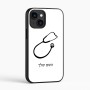 כיסוי בעיצוב אישי עם השם שלך לדגם - Apple iPhone 16 בעיצוב סטטוסקופ רופא