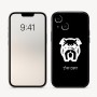 כיסוי בעיצוב אישי עם השם שלך לדגם - Apple iPhone 16 בעיצוב פרצוף בולדוג