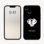 כיסוי בעיצוב אישי עם השם שלך לדגם - Apple iPhone 16 בעיצוב ראש פיל
