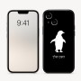 כיסוי בעיצוב אישי עם השם שלך לדגם - Apple iPhone 16 בעיצוב פינגווין