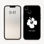 כיסוי בעיצוב אישי עם השם שלך לדגם - Apple iPhone 16 בעיצוב פרח היביסקוס