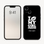 כיסוי בעיצוב אישי עם השם שלך לדגם - Apple iPhone 16 בעיצוב לנשק את החברה שלי