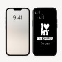 כיסוי בעיצוב אישי עם השם שלך לדגם - Apple iPhone 16 בעיצוב אוהבת את החבר שלי