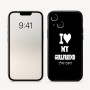 כיסוי בעיצוב אישי עם השם שלך לדגם - Apple iPhone 16 בעיצוב אוהב את החברה שלי