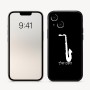 כיסוי בעיצוב אישי עם השם שלך לדגם - Apple iPhone 16 בעיצוב סקסופון