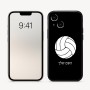 כיסוי בעיצוב אישי עם השם שלך לדגם - Apple iPhone 16 בעיצוב כדור כדורעף