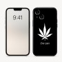 כיסוי בעיצוב אישי עם השם שלך לדגם - Apple iPhone 16 בעיצוב עלה מריחואנה - גראס
