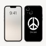 כיסוי בעיצוב אישי עם השם שלך לדגם - Apple iPhone 16 בעיצוב סמל השלום
