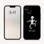 כיסוי בעיצוב אישי עם השם שלך לדגם - Apple iPhone 16 בעיצוב סקלטון