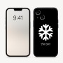 כיסוי בעיצוב אישי עם השם שלך לדגם - Apple iPhone 16 בעיצוב שלג