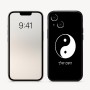 כיסוי בעיצוב אישי עם השם שלך לדגם - Apple iPhone 16 בעיצוב סמל יינג יאנג