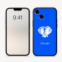 כיסוי בעיצוב אישי עם השם שלך לדגם - Apple iPhone 16 בעיצוב ראש פיל