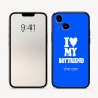 כיסוי בעיצוב אישי עם השם שלך לדגם - Apple iPhone 16 בעיצוב אוהבת את החבר שלי