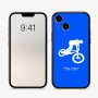 כיסוי בעיצוב אישי עם השם שלך לדגם - Apple iPhone 16 בעיצוב רוכב אופניים