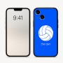 כיסוי בעיצוב אישי עם השם שלך לדגם - Apple iPhone 16 בעיצוב כדור כדורעף