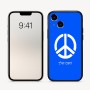 כיסוי בעיצוב אישי עם השם שלך לדגם - Apple iPhone 16 בעיצוב סמל השלום
