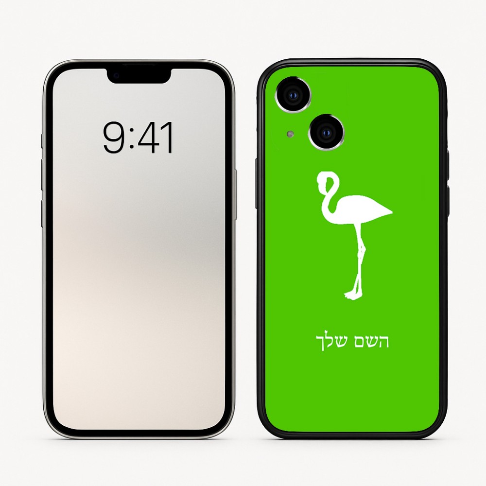 כיסוי בעיצוב אישי עם השם שלך לדגם - Apple iPhone 16 בעיצוב אנפה