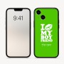 כיסוי בעיצוב אישי עם השם שלך לדגם - Apple iPhone 16 בעיצוב נשקי את חבר שלי