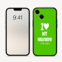 כיסוי בעיצוב אישי עם השם שלך לדגם - Apple iPhone 16 בעיצוב אוהב את החברה שלי