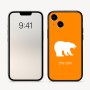כיסוי בעיצוב אישי עם השם שלך לדגם - Apple iPhone 16 בעיצוב דוב