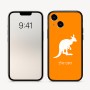 כיסוי בעיצוב אישי עם השם שלך לדגם - Apple iPhone 16 בעיצוב קנגורו