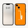 כיסוי בעיצוב אישי עם השם שלך לדגם - Apple iPhone 16 בעיצוב סקסופון