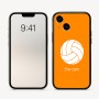 כיסוי בעיצוב אישי עם השם שלך לדגם - Apple iPhone 16 בעיצוב כדור כדורעף