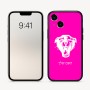 כיסוי בעיצוב אישי עם השם שלך לדגם - Apple iPhone 16 בעיצוב פני פנטרה