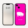 כיסוי בעיצוב אישי עם השם שלך לדגם - Apple iPhone 16 בעיצוב חזיר