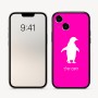 כיסוי בעיצוב אישי עם השם שלך לדגם - Apple iPhone 16 בעיצוב פינגווין