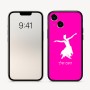 כיסוי בעיצוב אישי עם השם שלך לדגם - Apple iPhone 16 בעיצוב בלרינה