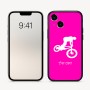 כיסוי בעיצוב אישי עם השם שלך לדגם - Apple iPhone 16 בעיצוב רוכב אופניים
