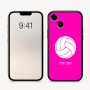 כיסוי בעיצוב אישי עם השם שלך לדגם - Apple iPhone 16 בעיצוב כדור כדורעף