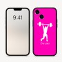 כיסוי בעיצוב אישי עם השם שלך לדגם - Apple iPhone 16 בעיצוב הרמת משקולות
