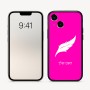 כיסוי בעיצוב אישי עם השם שלך לדגם - Apple iPhone 16 בעיצוב נוצת נוצה