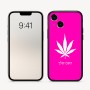 כיסוי בעיצוב אישי עם השם שלך לדגם - Apple iPhone 16 בעיצוב עלה מריחואנה - גראס