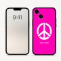 כיסוי בעיצוב אישי עם השם שלך לדגם - Apple iPhone 16 בעיצוב סמל השלום