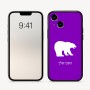 כיסוי בעיצוב אישי עם השם שלך לדגם - Apple iPhone 16 בעיצוב דוב