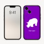 כיסוי בעיצוב אישי עם השם שלך לדגם - Apple iPhone 16 בעיצוב קרנף