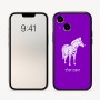 כיסוי בעיצוב אישי עם השם שלך לדגם - Apple iPhone 16 בעיצוב זברה