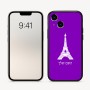 כיסוי בעיצוב אישי עם השם שלך לדגם - Apple iPhone 16 בעיצוב מגדל אייפל