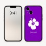כיסוי בעיצוב אישי עם השם שלך לדגם - Apple iPhone 16 בעיצוב פרח היביסקוס