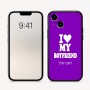 כיסוי בעיצוב אישי עם השם שלך לדגם - Apple iPhone 16 בעיצוב אוהבת את החבר שלי