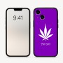 כיסוי בעיצוב אישי עם השם שלך לדגם - Apple iPhone 16 בעיצוב עלה מריחואנה - גראס