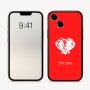 כיסוי בעיצוב אישי עם השם שלך לדגם - Apple iPhone 16 בעיצוב ראש פיל